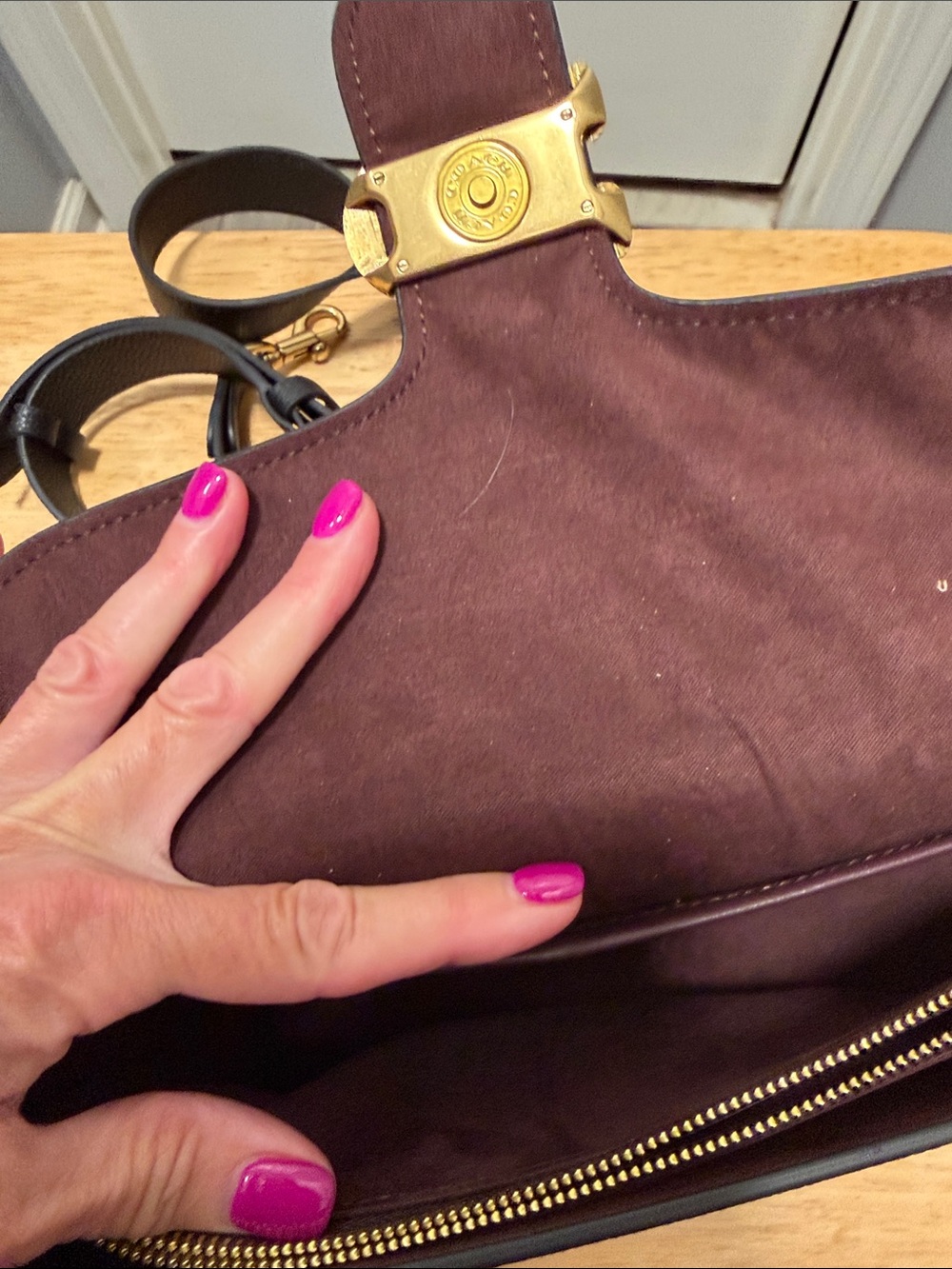 Coach Black Pebbled leather Tabby 26 - Picture 4 of 6